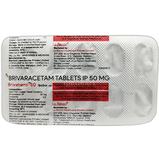 brivahenz 50mg tablet 10's